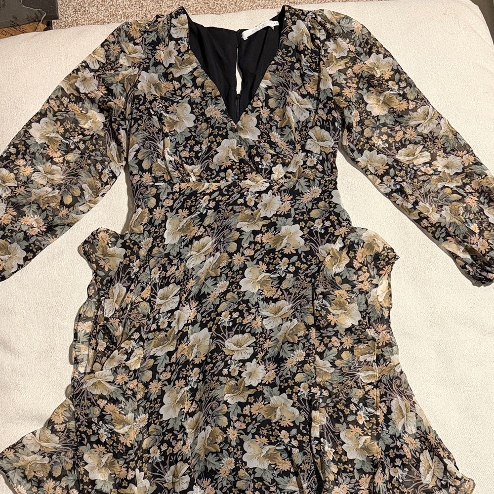 Astr Black Floral Dress